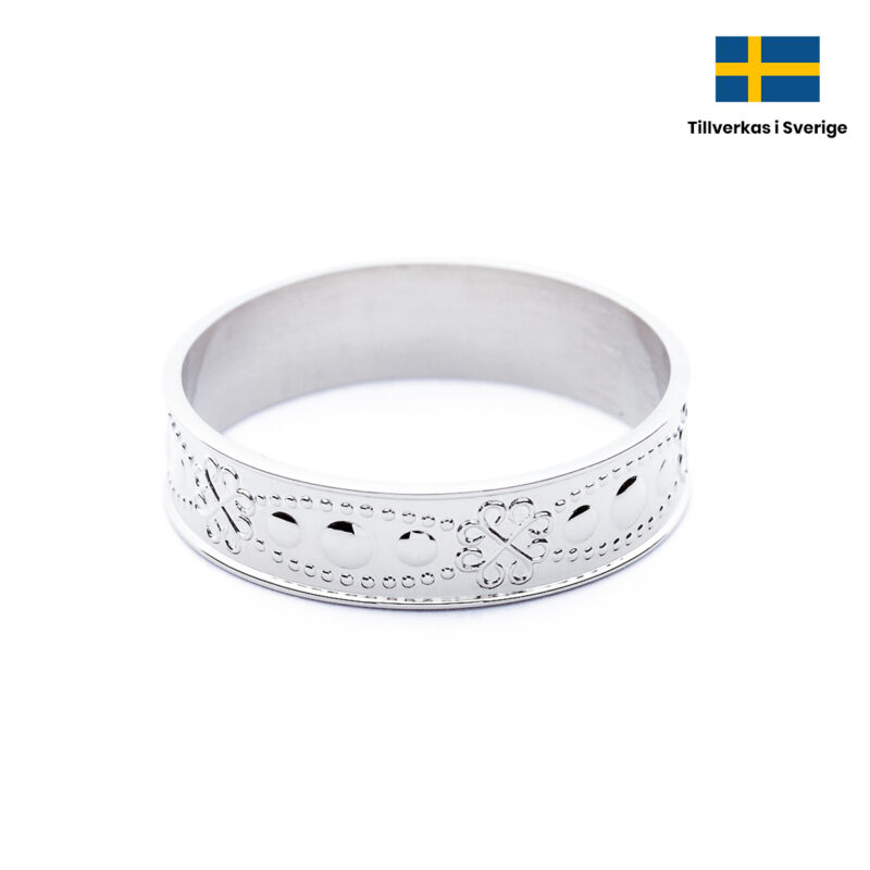 Norrbottenring Smal Silver